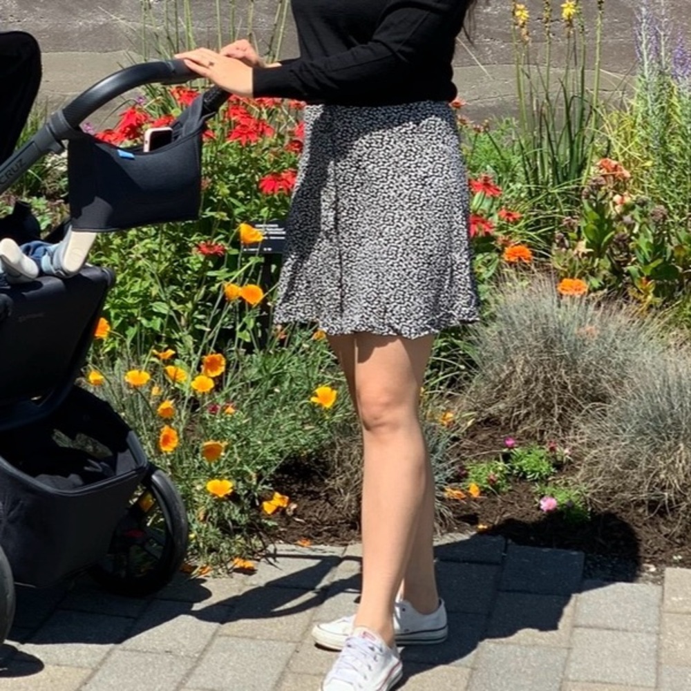 American Eagle Floral Mini Skirt
